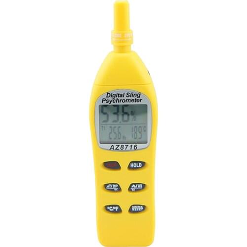 AZ8716 Digital Pocket Type Hygro-Thermometer dew point temperature wet ball detector Psychrometer