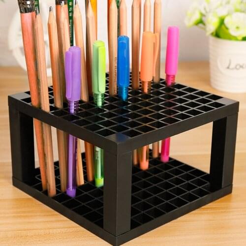 96 Hole Pencil Brush Holder Artist Detachable Pencil Organizer Desk Stand for Art Drawing Markers Makeup Brushes Pens