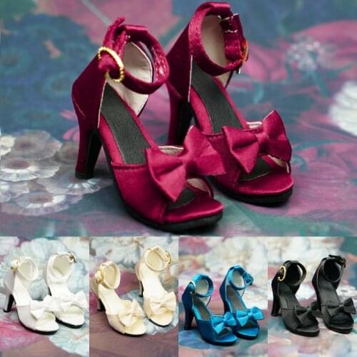 D01-P614 children handmade toy 1/3 uncle Doll clothes BJD/SD doll props Accessories Sexy elegant bow high heels 1pair