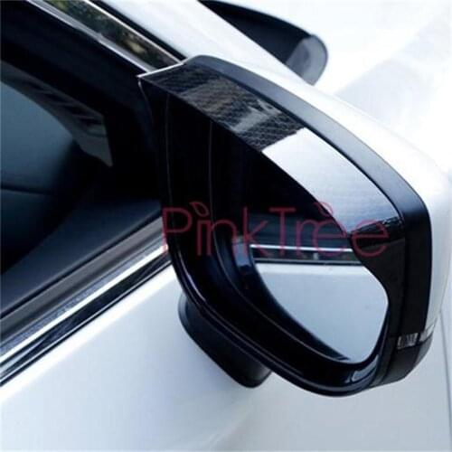 For Mazda CX30 CX-30 2020 Side Rear View Mirror Rain Eyebrow Cover Trim Car Styling Accessories