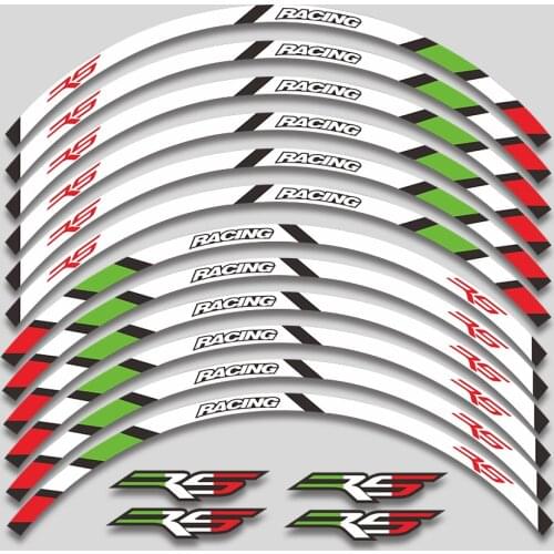 New 12Pcs Thick Edge Outer Rim Sticker Stripe Wheel Decals FIT For Aprilia RS rs125