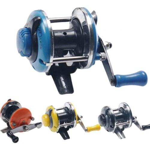 Winter Mini Metal Trolling Ice Fishing Reel Raft Wheel Ocean Rock Stream Fishing Spinning Wheel Fish Tackle Tool Without Line