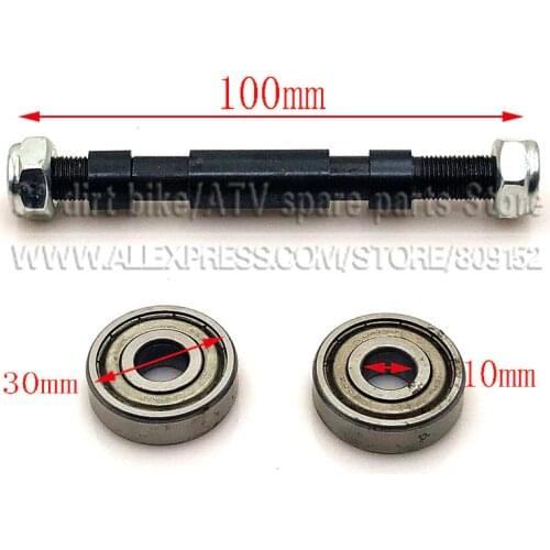 Wheel Axle front 10X100mm rear 10X145mm 10X160MM for 200X50 Wheel Dolphin 8*2inch Electric Scooter Tire