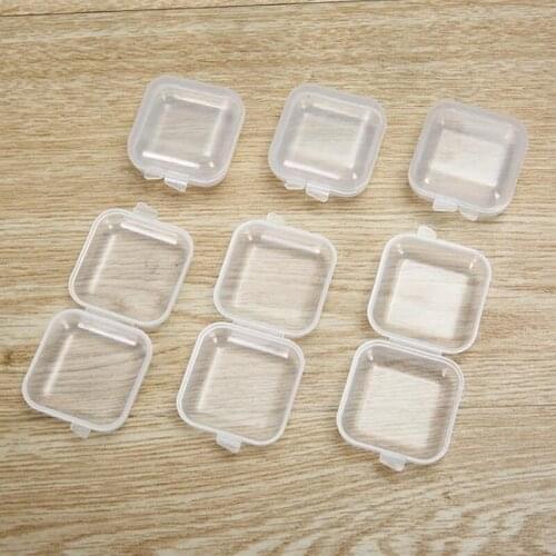 Mini Clear Plastic Small Box Jewelry Earplugs Storage Box Case Container Bead Clear Organizer Gift F20173467