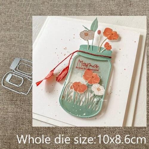 XLDesign Craft Metal Cutting Dies stencil mold bottle glasses decoration scrapbook Album Paper Card Craft Embossing die cuts