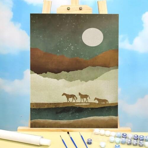 Modern Abstract Landscape Paint By Numbers Complete Kit Acrylic Paints 50*70 Picture By Numbers Photo Home Decor Handiwork