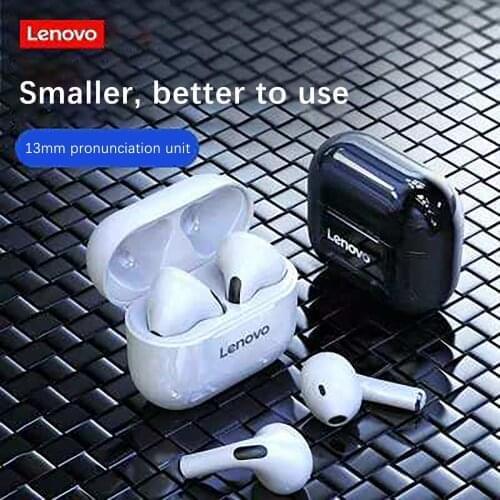 Original Lenovo LP40 Earphone bluetooth Dual Diaphragm headphones With Mic earphones HiFi Stereo Earbuds sports lp40 Wireless