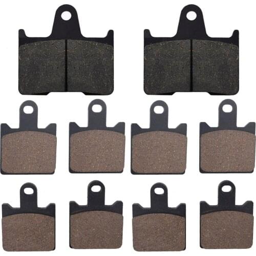 Motorcycle Front + Rear Brake Pads Disks for Kawasaki ZZR 1400 / ZX 14 Ninja (ZX 1400 A / C) (06-14) ZZR1400 ZX1400