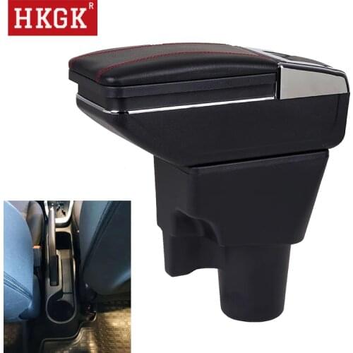 For Kia Picanto Armrest Box central Store content Storage box with cup holder ashtray USB Charging Russian version Automotive