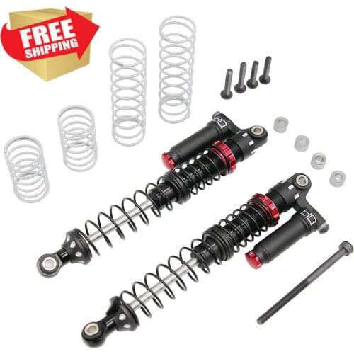 Radio control RC Aluminum 100 mm piggyback shocks with adjustable rebound option upgrade parts