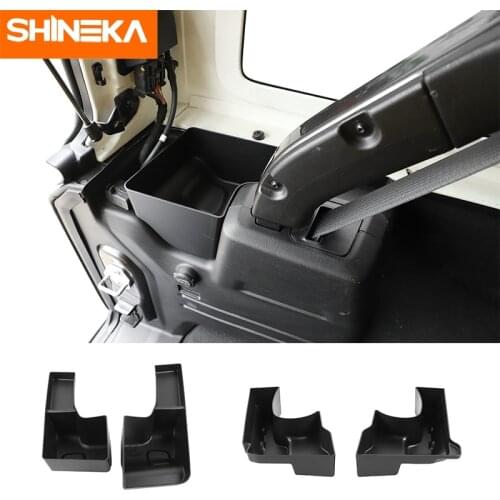 SHINEKA Stowing Tidying for Jeep Wrangler 2011-2021 Car Rear Trunk Side Storage Box Container Holder For Jeep Wrangler JK JL