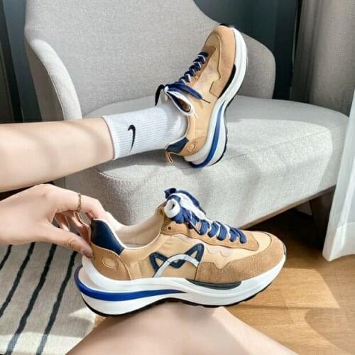 Spring Women Chunky Sneakers Platform 2021 Fashion Autumn Comfort Running Casual Sport Shoes Female Luxury Design Sneakers White