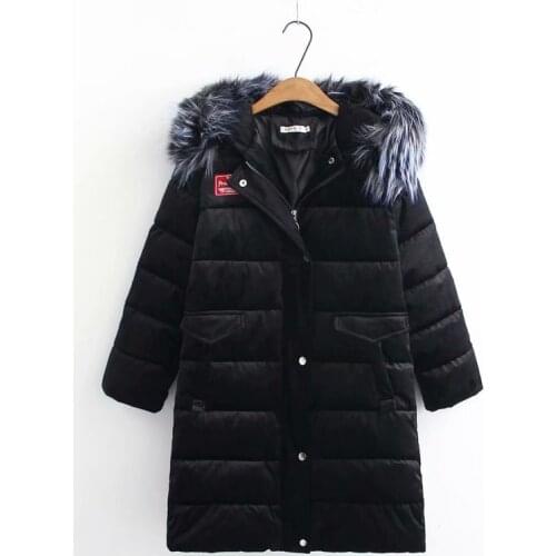 Winter jacket women Oversized Coats Thick Winter Jacket Women Hooded Fur Collar Down Cotton Coat Long Jacket Female Parkas