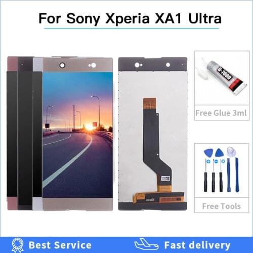 100% tested 6.0" For Sony XA1 Ultra G3221 G3223 G3212 G3226 LCD Display Touch Screen Digitizer For SONY Xperia XA1 Ultra LCD