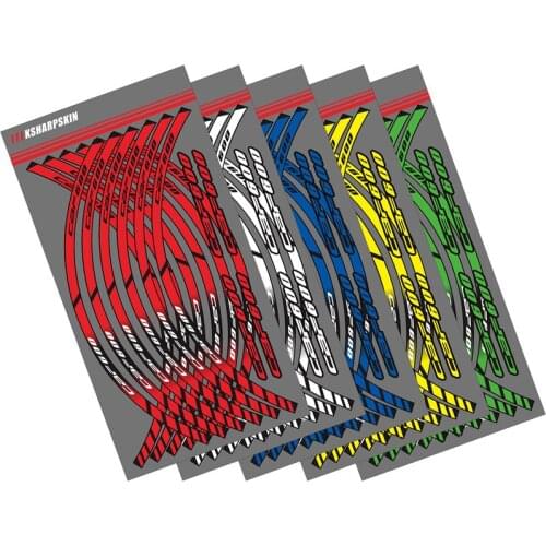 12 Strips Motorcycle Wheel Sticker Reflective Rim Stripe outer Rim decoration Accessory Stickers For HONDA CBF600 cbf600 CBF 600