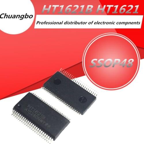 5PCS/LOT HT1621 HT1621B SSOP48 LCD CHIP IC NEW New spot