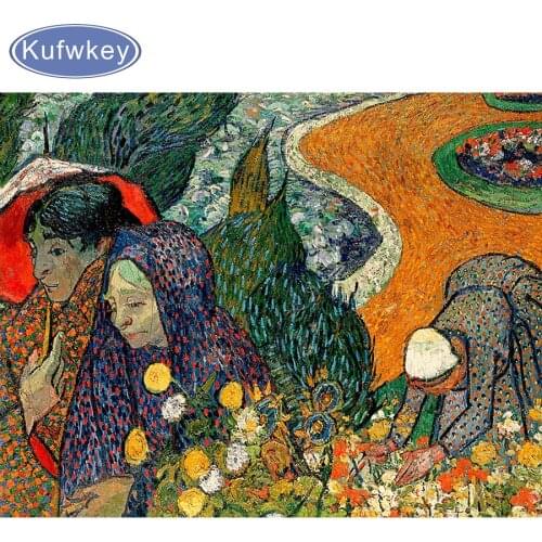 5D DIY Diamond Painting Cross Stitch"Famous oil painting flower,woman"Diamond Embroidery Rhinestone Mosaic Painting Decor