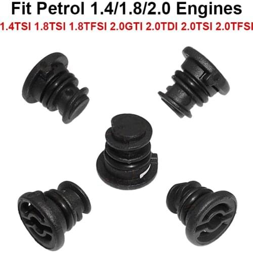 5x Plastic Oil Pan Sump Plug 1.8 TSI 2.0 TFSI Petrol Engine Oil Drain Plug for Audi A3 A4 A5 Seat Polo Passat B8 Golf 06L103801