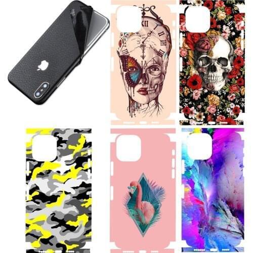 7) 3M-3D Carbon Fiber Skins Film Wrap Skin Phone Back Sticker style colored For Phone7 7plus 8 8plus Clear Sticker