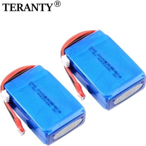 Original Battery for DX9 DX8 DX7 DX6E Remote Controller Transmitter Battery 7.4V 4000mAh Lipo battery for DX9 DX8 DX7 DX6E Drone