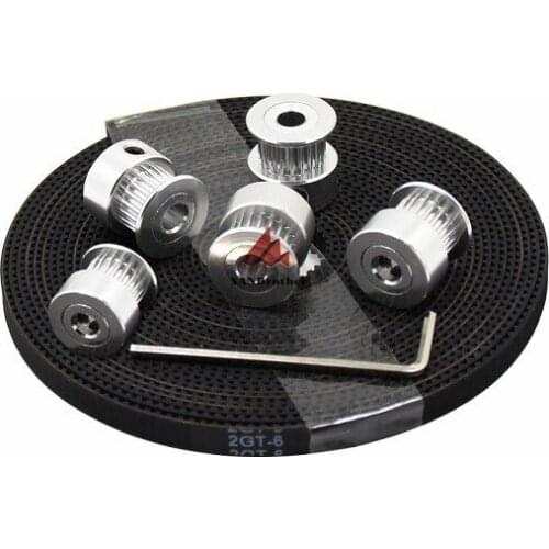 3D printer accessories 20 tooth synchronous wheel open synchronous belt + wrench combination suit