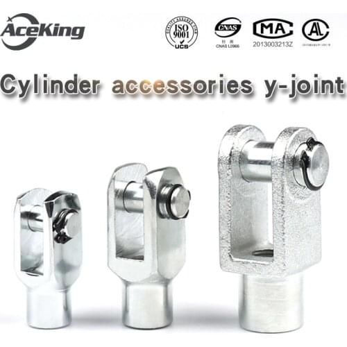 SC standard cylinder accessories Y Y type joint - 32/40/50/63/80/100/125/160 M6x1 M8x1. 25 M10x1. 25 M12x1. 25 M16*1.5 M20 *1.5