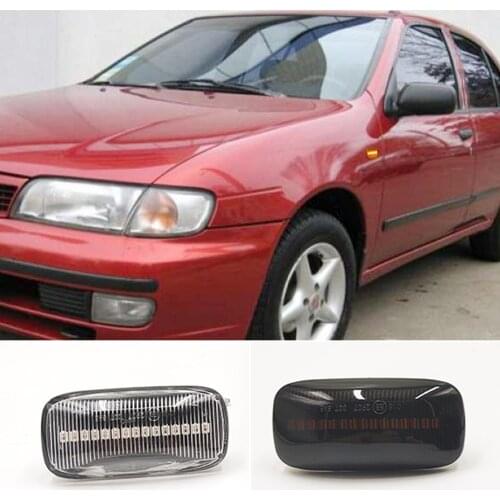 Car Led Dynamic Turn Signal Light Side Marker Fender Lamp Indicator For Nissan Maxima Almera Pulsar N15 Cefiro A32 1995-2000