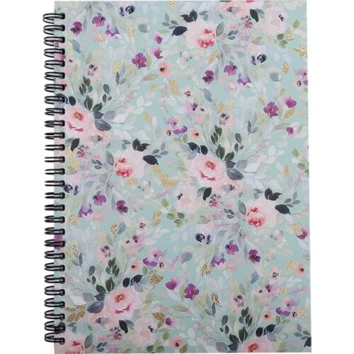 B5 A5 A6 A7 Spring Flowers Spiral Notebook Organizer Diary Coil Notepad for Student Writting 160 Pages Drawing Book Stationery