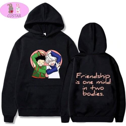 COSTAR Hot Anime Hunter X Hunter Killua Zoldyck Gon Freecss Printed Fashion Hoodies Pullover Harajuku Hooded Sweatershirt Unisex