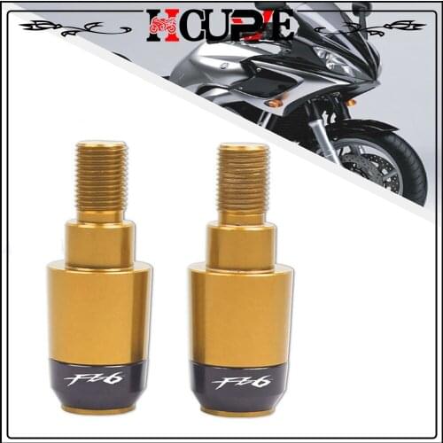 Motorcycle CNC End Plug Slider Motorcycle Handlebar Grips Ends Caps Cover For YAMAHA FZ6 FAZER FZ6R FZ 6R 2004-2010