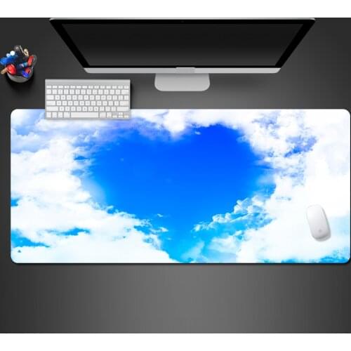 Senior Mouse Pad Blue Sky Modern Creative Washable Pad Printing Rubber Laptop Keyboard Office Large Table Mat Best Speed XL Pads