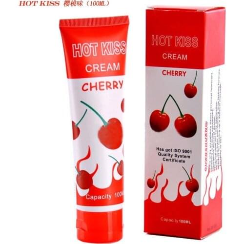 Strawberry flavor Lubricant sexual 100ml/50ml Cherry Cream Personal aphrodisiac for woman Oral Sex Vaginal Adult Sex Products