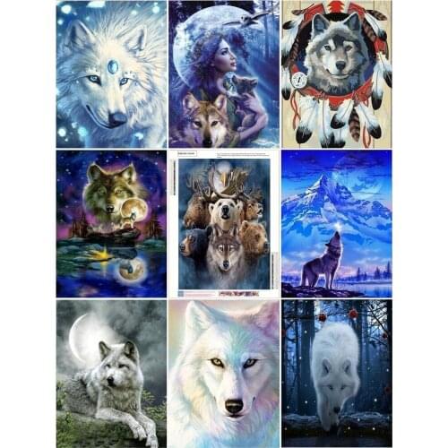 Fashion 5D Diy cartoon diamond painting Painting Embroidery Animal Diamond art Cross Stitch Wall Decorations Gift