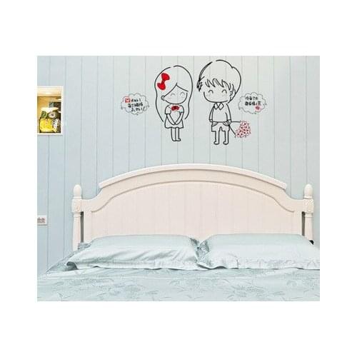 The new wall stick a three generations can remove household bedroom furniture shy little happiness couple wall stickers