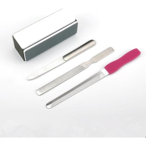 Newest Double Sided Metal Nail File For Manicure Pedicure Podiatry Color Random Women Beauty Nail Tools Hot Selling
