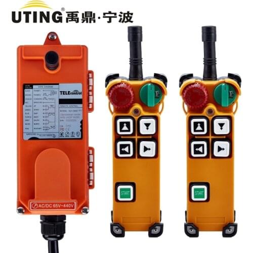 Telecontrol F21-4D industrial radio remote control AC/DC universal wireless control for crane 2 transmitter and 1 receiver