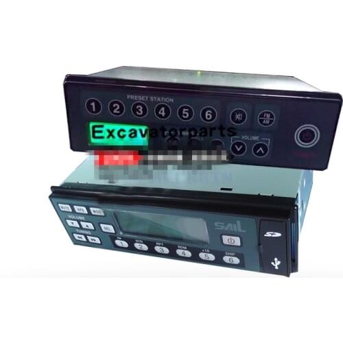 For SANY SY KOBELCO SK HITACHI ZX CATERPILLAR VOLVO EC Radio Assembly MPS dust-proof Hydrostatic charging excavator accessories