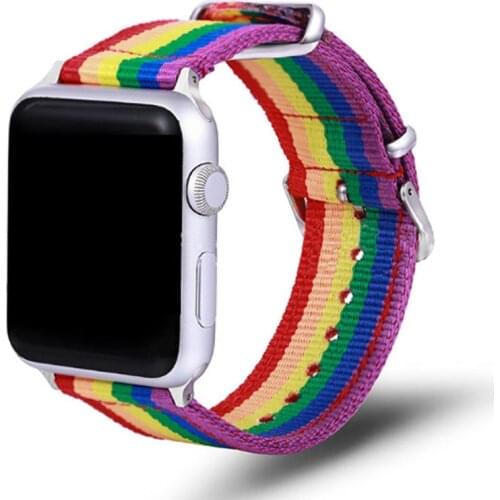 BEAFIRY Nylon Watch Strap For Apple Watch band 5 44mm for iwatch 38/40/42mm Series 4 3 2 1 Watchband