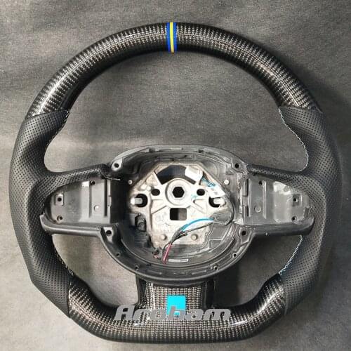 High Quality Refit Carbon Fiber Leather Steering Wheel For Volvo XC90 S80 XC60 S90 V70 V50 S40 V60 XC70 V40 2017 2018 2019 2020