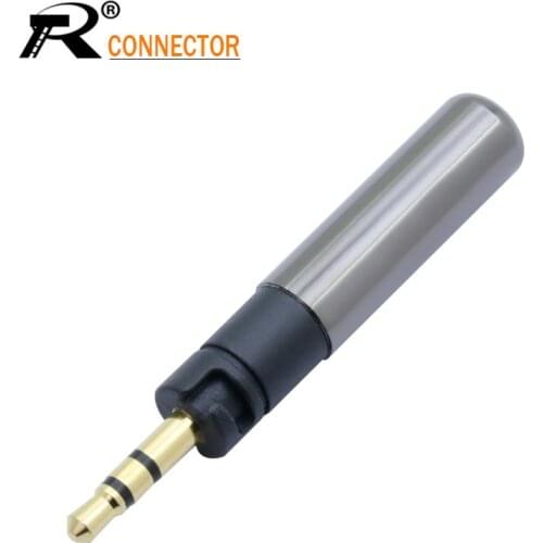 1pc Gold Plated High quality 2.5mm Plugs 3Poles Stereo Male Plug 2.5mm Mini Audio 2.5mm Jack Connector for Earphone DIY Repair
