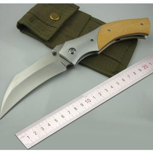 Free shipping High hardness Sharpest Camping Folding D2 steel Knife The sharp outdoor folding knife
