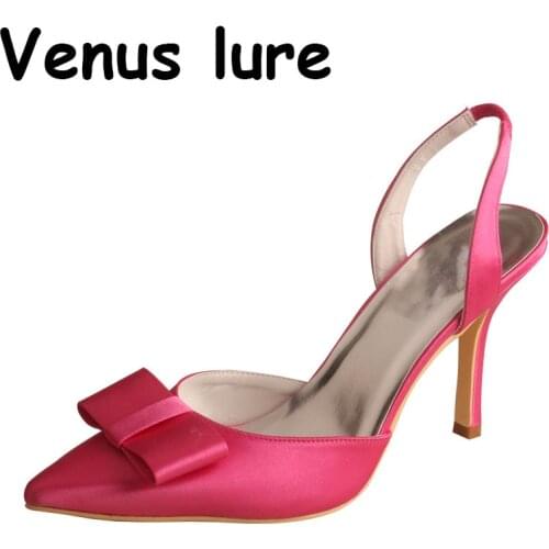 Venus lure Custom Handmade Pointed Toe Green Wedding Sandals Slingback with Bowtie