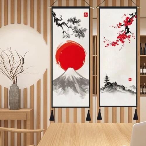 Traditional Japane Canvas Wall Art Flowers Birds Painting Japanese Style Poster Print Landscape Pictures Chinese Home Decor