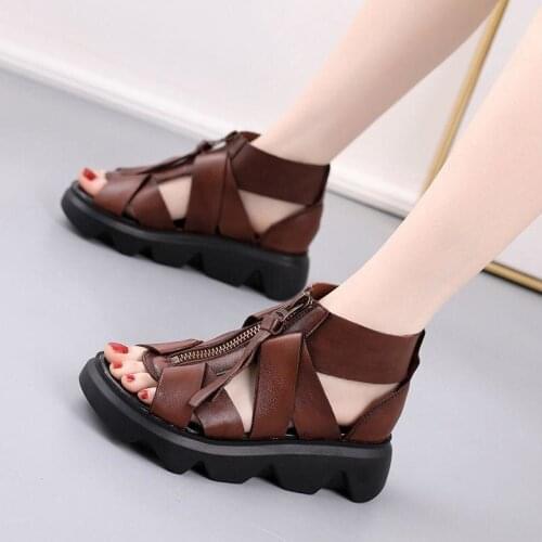 Shoes Women Slippers Summer New Boots Soled Heel Sandals Soled Sandales Femmes
