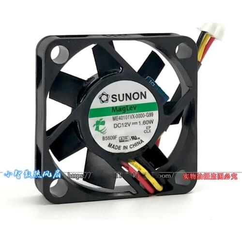 For Sunon ME40101VX-0000-G99 40mm 4010 40*40*10mm slim DC12V 1.60W mini axial case cooling fan 3-P 8500RPM 9.9CFM
