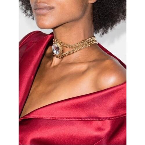 Cuban style large masonry vintage necklace