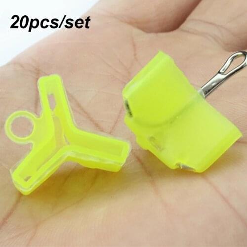 20Pcs 1# 2# 3# 4# 5# Fishing Treble Hooks Safety Protector Holders Case Bonnets Hooks Covers Case