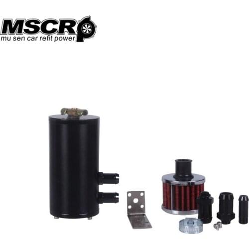 High Quality 500ML ALUMINUM OIL CATCH CAN RESERVOIR TANK WITH BREATHER FILTER for honda and bmw