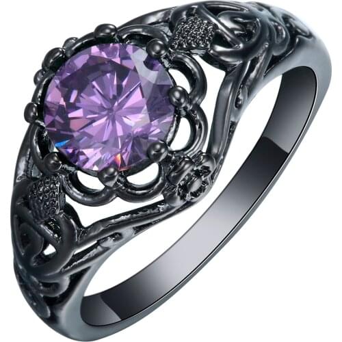 2019 Colorful Luxury Charm Blue Green Cubic Zirconia Silver Color Carved Ring Size 5-12 For Women Party Wedding Fashion Jewelry