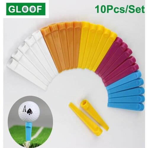 10Pcs/Set Golf Tee Holder Ball Nail Sporting Training Aids Outdoor Plastic Golf Training Supplies Plastic Ball Stud Golf Nail